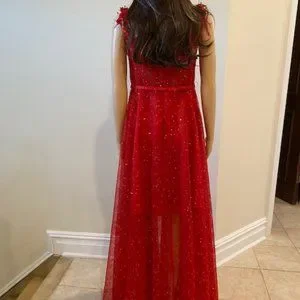 Alchera | Dresses | Christmas Dress Maxi Corset Dress Red Wedding Dress  Tulle Party Dress | Poshmark